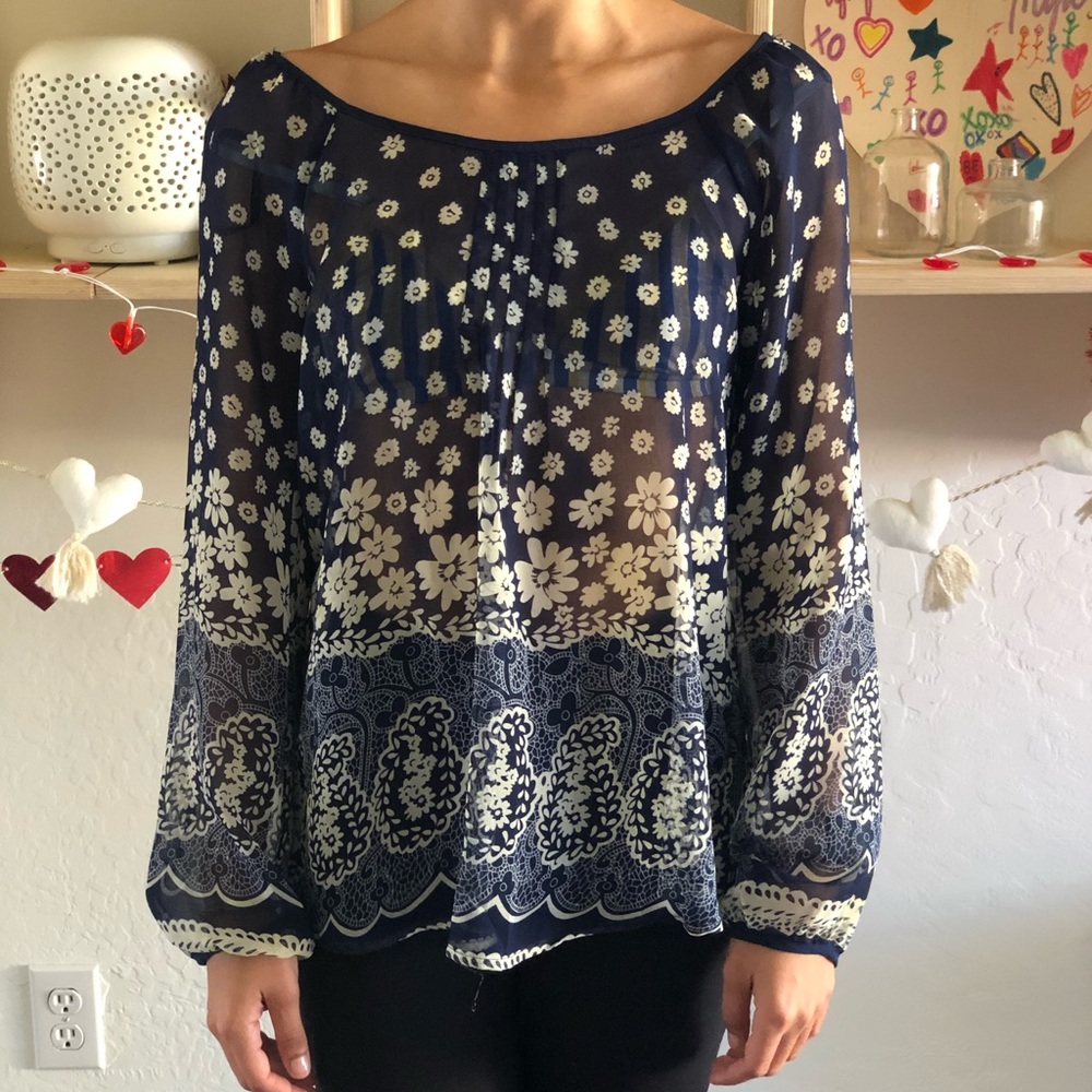 Comfy see-through flowing top